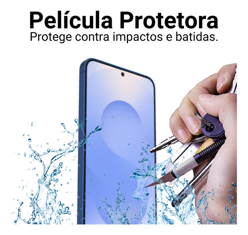 Película Antiimpacto C/ Furo Para Galaxy S25 S25+ S25 Ultra