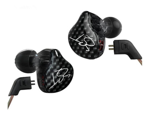 Imagen 2 de 3 de Audífonos in-ear KZ ZST with mic black