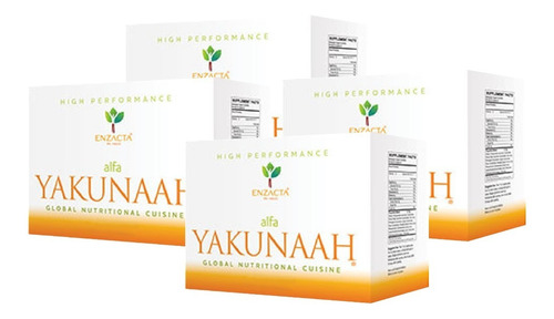 Alfa Yakunaah 4 Cajas Con 30 Sobres De 30 Ml (1 Oz) Enzacta