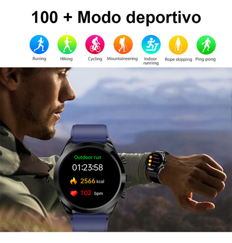Reloj Inteligente Para Hombre Ecg+ppg Glucemia Llamada Y