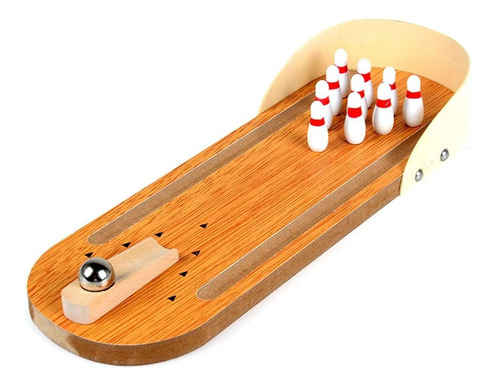 Juego Bolo Mesa Madera Para Escritorio Minijuego Oficina