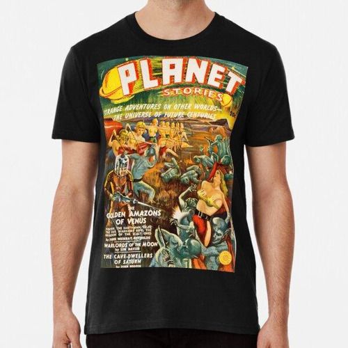 Remera Planet Stories Strange Adventures Golden Amazons Of V