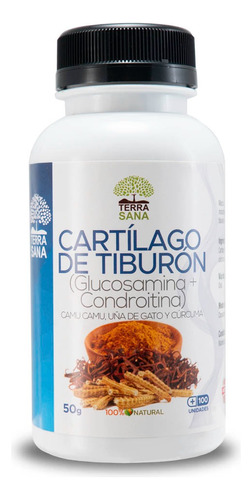 Cartilago De Tiburon Con Glucosamina & Curcuma 100 Unidades