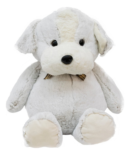 Cachorro Marrom Com Laço 45cm - Pelúcia