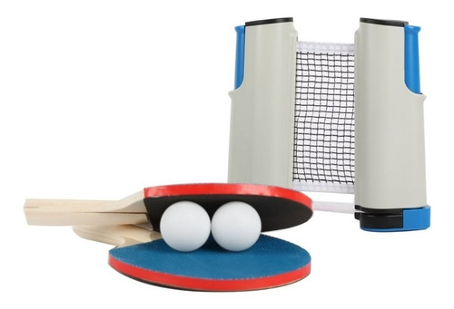 Kit Ping Pong Deluxe Red Automatica Portatil Raquetas Pelota