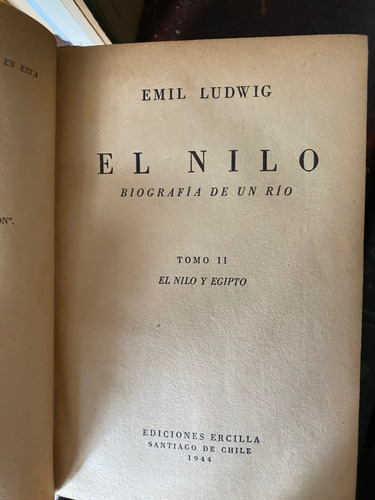 El Nilo. Biografía De Un Río. Tii   /   E. Ludwig     H5