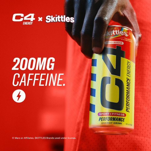 Cellucor C4 Bebida Energética Preentrenamiento Skittles 12 P