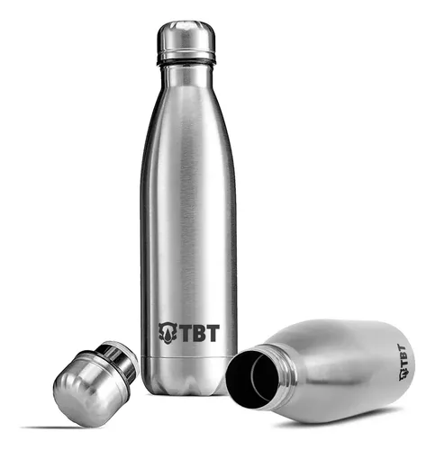 Garrafa Térmica Squeeze 500ml Inox 304 Água Quente E Gelada Cinza