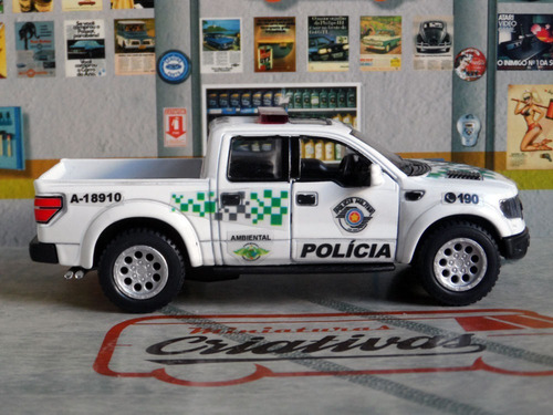 Miniatura Picape Ambiental Polícia Militar Pm Sp Ambiental