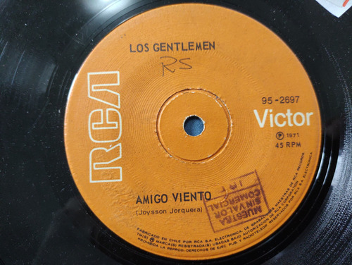 Vinilo Single De Los Gentlemen -muchacho Triste ( C56