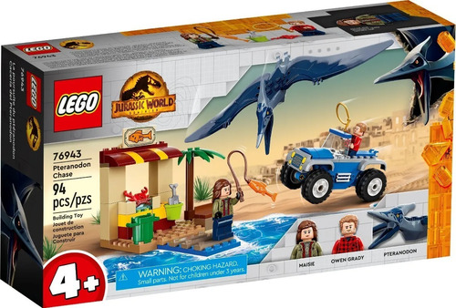 Lego Jurassic World Perseguição Ao Pteranodonte 94 Pç 76943