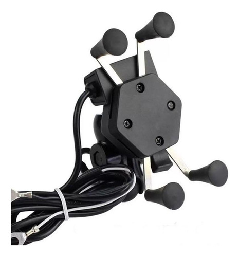 Suporte Celular Motocicleta Com Carregador Universal Usb