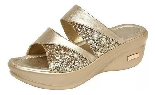 Plataforma Cuña Del Dedo Del Pie Abierto Zapatos Casual