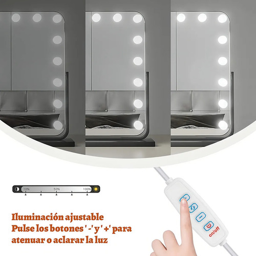 Pack 10 Focos Led Para Espejo Regulables Mavrik 8821 Color B