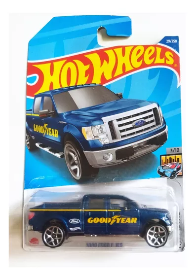 Hot Wheels 2009 Ford F-150 Camioneta Metro 3/10 Goodyear Ca3