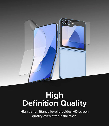 Pack Protector De Pantalla Ringke 3 En 1 Para Galaxy Z Flip6