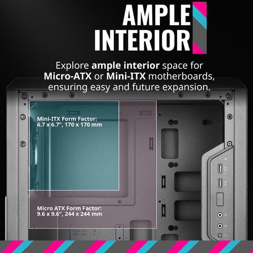 Torre De Micro-atx De Masterbox Más Fría Q300l Con Filtro De