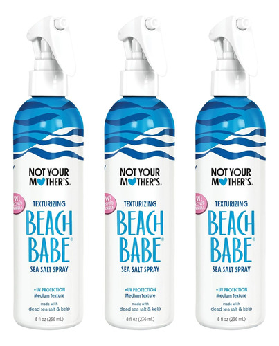 Set De 3 Spray Para Cabello Sal De Mar Sea Salt 236ml C/u