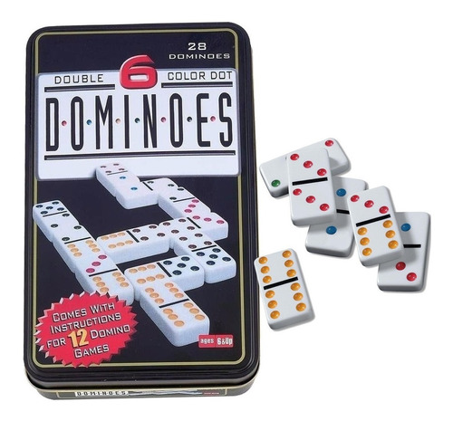 Domino En Caja Metalica Bisonte