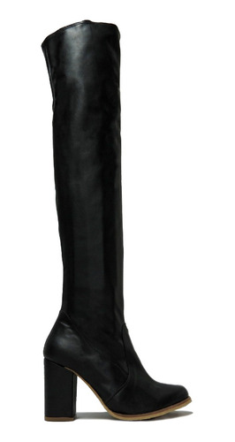 Botas Bucaneras Mujer Elastizadas Taco Alto Oro Paco D50