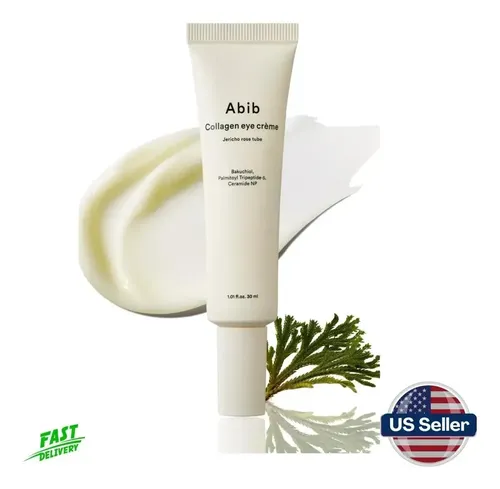 ¥ Creme De Olhos De Colágeno Abib Com Rosa De Jericó Para Ol