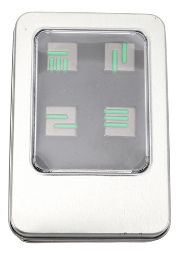 Juego Dados Metal De 6 Piezas Con Estuche De Almacenamiento