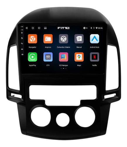 Multimidia Hyundai I30 Analogico Android 14 64gb Carplay 9p