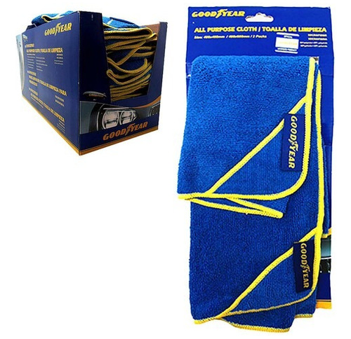  Toallitas De Microfibra (set 2pzas) Goodyear 24 Un 