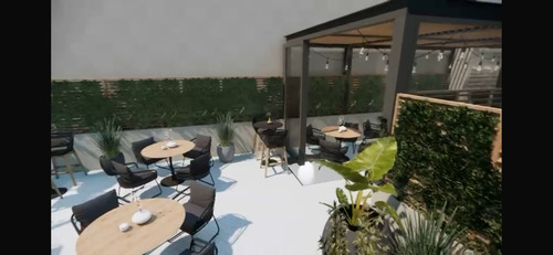 Terraza En Tercer Piso En Casa Con Uso De Suelo Comercial En La Colonia Roma