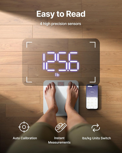 Báscula Inteligente Fitindex Para Peso Corporal, Báscula Con