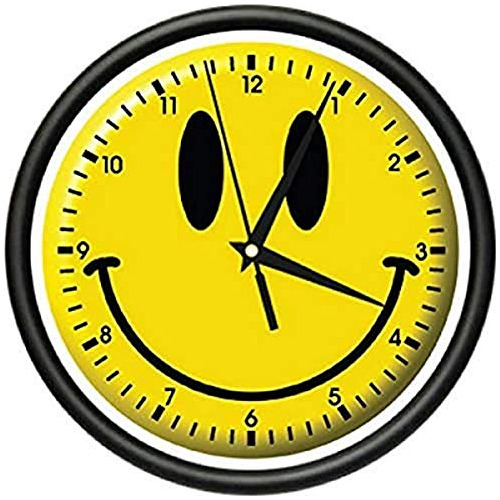 Smiley Wall Clock Happy Smilie Dormitorio Arte, Beagle,...