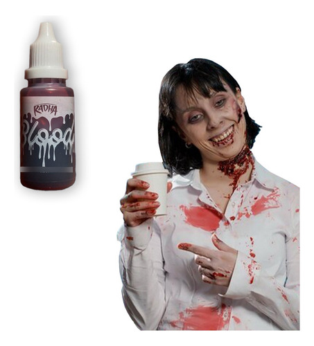 Sangre Falsa Artificial Maquillaje Luquida Halloween Disfraz