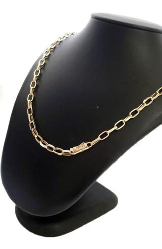 Imagem 2 de 3 de Corrente Cordão Baguete 17 Gramas 6mm 70cm Ouro 18k