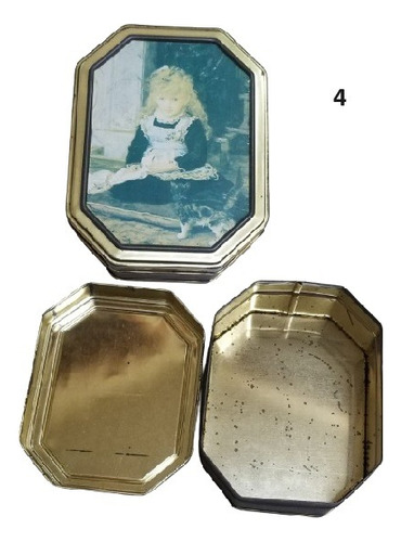 Lata Pequeña - Caja Metalica - Contenedor Colección- Vintage (Usado)