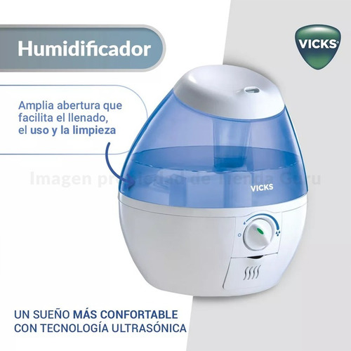 Imagen 6 de 10 de Humidificador Vick Ultrasónico De Vapor Frío 1.8l Vul520war