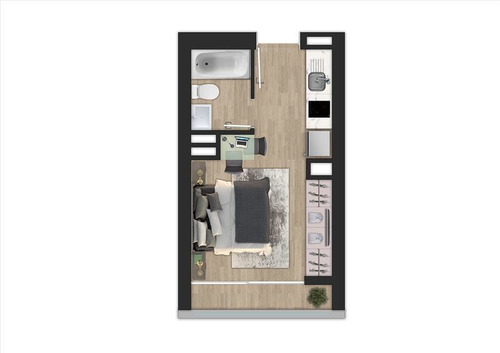 Departamento En Venta De 1 Dormitorio En Concepción