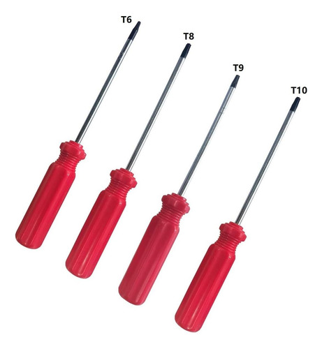 Torx Destornillador Conjunto T6 T8 T9 T10 Torx Security Para