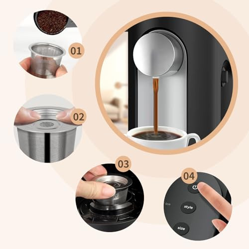 Paquete De 2 Cápsulas Reutilizables Para Cafetera Ninja Dual