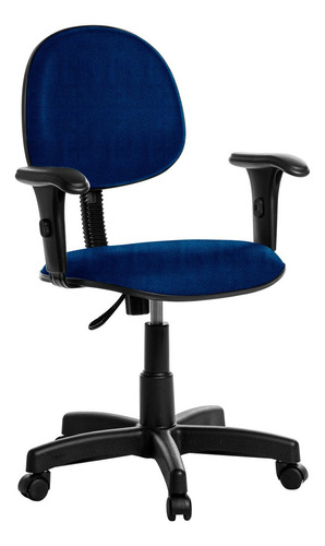 Cadeira Escritório Executiva Com Braço Rcp Cor Azul Material Do Estofamento Poliéster
