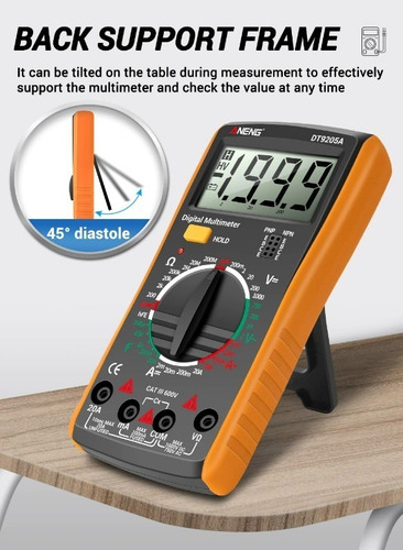 Multitester Multímetro Tester Digital Lcd Dt9205a