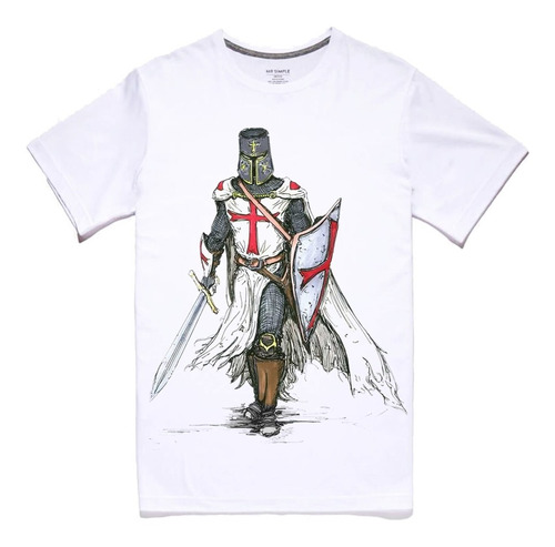 Playera Camiseta Medieval Caballero Templario Cruzada Santa