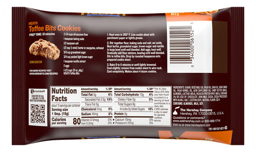 Heath Chocolatey English Toffee Baking Bits, 226 G