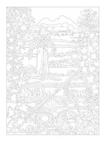 Book : Creative Haven Country Scenes Color By Number...