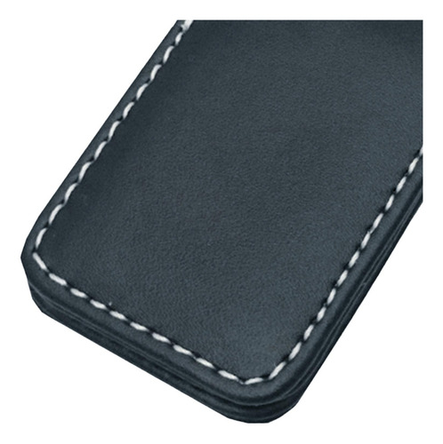 3 Clip De Cuero De La Pu Magnético Del Negro_60x41x8mm