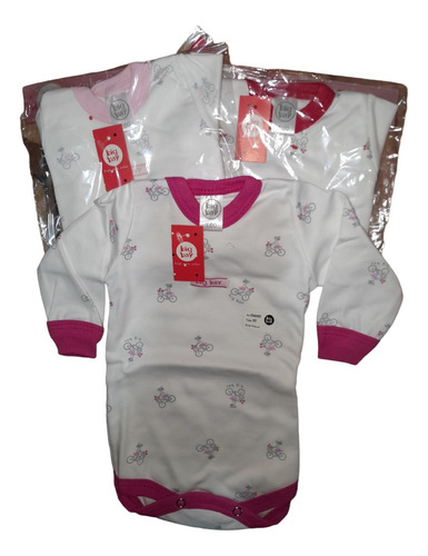 Body M/larga Big-bay Liso/estampado X 2 Und 