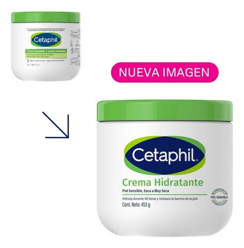 Crema Hidratante Corporal Cetaphil Para Piel Sensible Seca a Muy Seca 453 gr