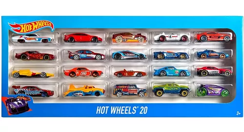 Caixa 20 Carrinhos Hot Wheels Sortidos - Mattel Com 2 Raros