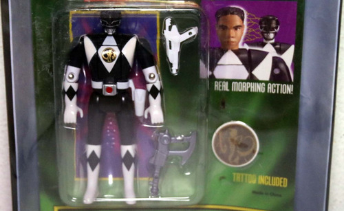 Power Rangers Preto Vira Cabeça Boneco Bandai 2018 Zack