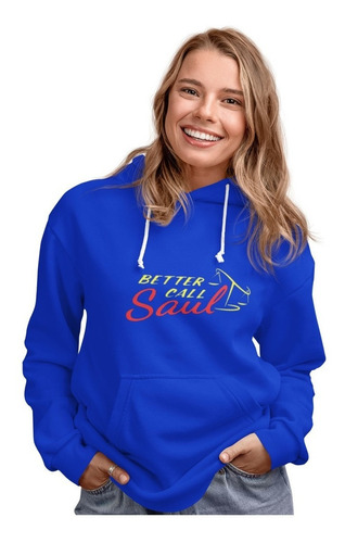 Poleron Better Call Saul  Logo Invierno Estampado Algodon