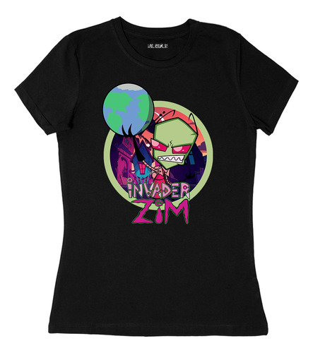 Playera Mujer /  Invasor Zim Nickelodeon Caricatura 90s 37